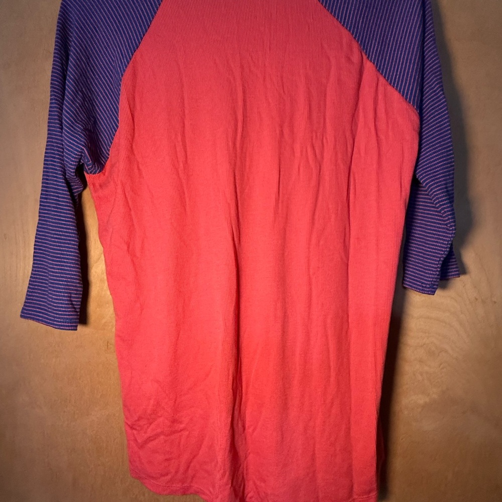 Lularoe pink and purple Randy baseball shirt